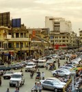 ANWTW3 road traffic city of phnom penh cambodia