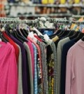 Clothes sale in a supermarket