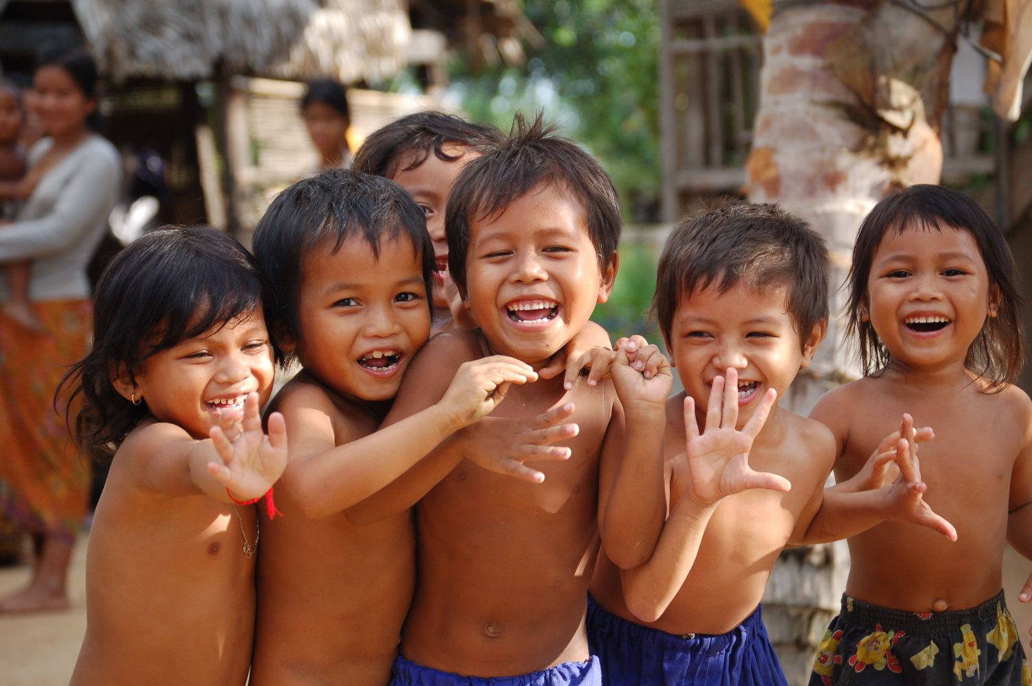 Happy children at Srange Village