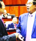 1_prime_minister_hun_sen_right_and_deputy_opposition_leader_kem_sokha_meet_at_the_national_assembly_yesterday_in_their_first_encounter_since_sokha_was_pardoned_for_alleged_prostitution_07_12_2016_afp