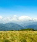 Wonderful landscape of Ukrainian Carpathian mountains.