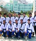 ▲한국 전지훈련 중인 캄보디아 태권도 국가대표팀