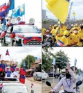 four_different_political_parties_were_running_their_own_election_campaigns_on_the_weekend