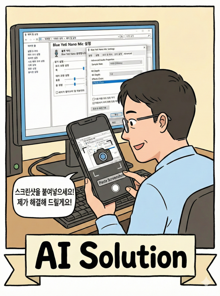 컴퓨터 관련 문제를 이제 네이버보다 AI와 함께 해결하는 생활패턴이 생겼다